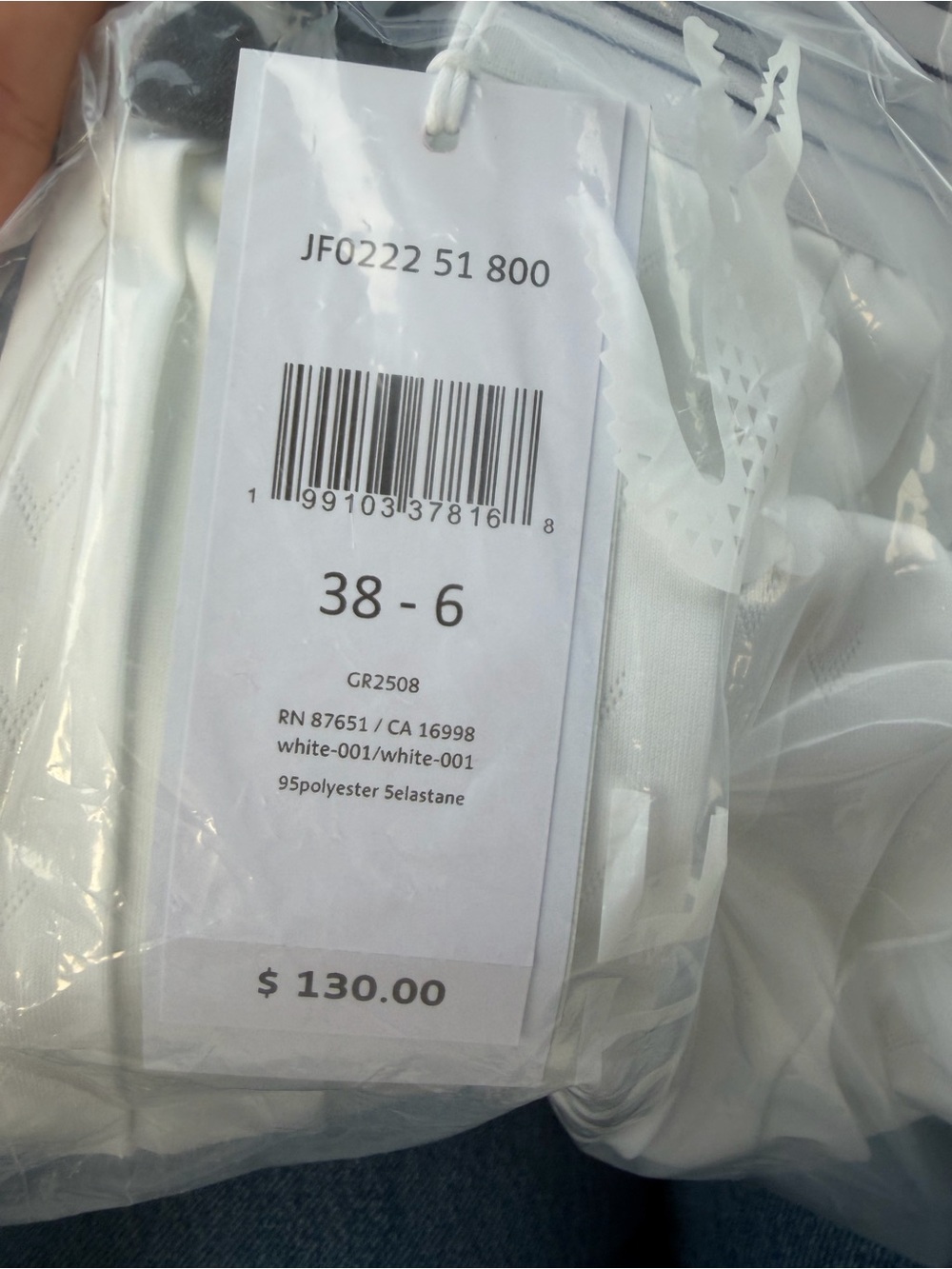 LACOSTE White Ultra Dry Tennis Heritage Pleated Lined Skirt - Picture 9 of 9